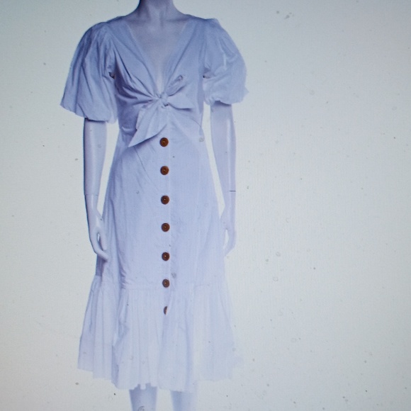 CARA CARA GEORGICA TIE FRONT FLOUNCE MIDI..size 4 - Picture 8 of 10